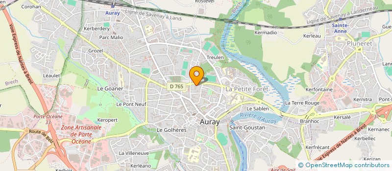localisation de l'entreprise AUDITION DU GOLFE à AURAY