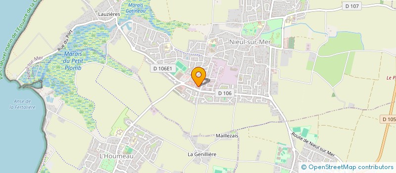 localisation de l'entreprise AUDITION DU MOULIN  NIEUL-SUR-MER