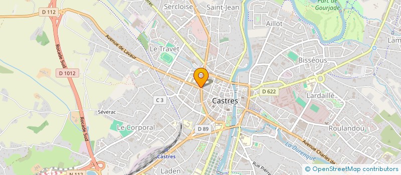 localisation de l'entreprise AUDITION DU SIDOBRE  CASTRES