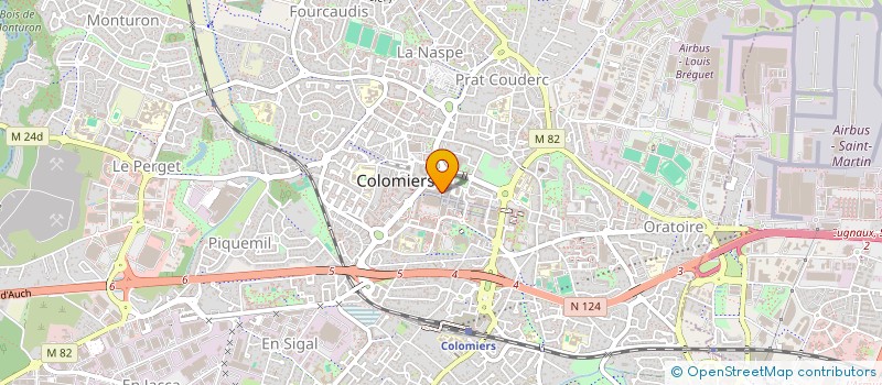 localisation de l'entreprise AUDITION DU TOUCH à COLOMIERS