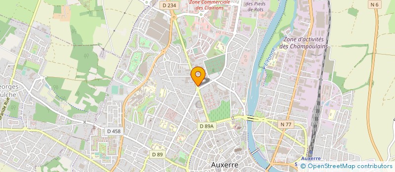 localisation de l'entreprise AUDITION GORIN à AUXERRE