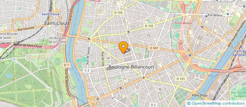localisation de l'entreprise AUDITION INTELLIGIBILITE ACOUSTIQUE à BOULOGNE-BILLANCOURT