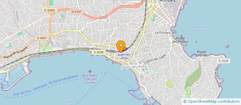 localisation de l'entreprise AUDITION JUAN LES PINS  ANTIBES