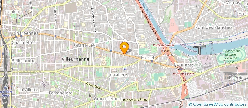 localisation de l'entreprise AUDITION LAB VILLEURBANNE à VILLEURBANNE
