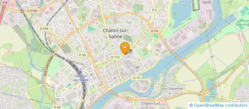 localisation de l'entreprise AUDITION LABAT à CHALON-SUR-SAONE