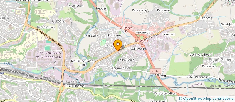 localisation de l'entreprise AUDITION LADAN  ERGUE-GABERIC