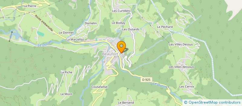 localisation de l'entreprise AUDITION LAMY-ROSSET à BEAUFORT