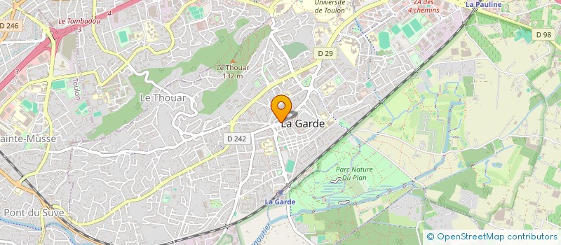 localisation de l'entreprise AUDITION LG à LA GARDE