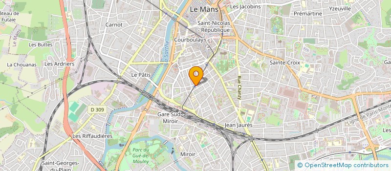 localisation de l'entreprise AUDITION MCH  LE MANS