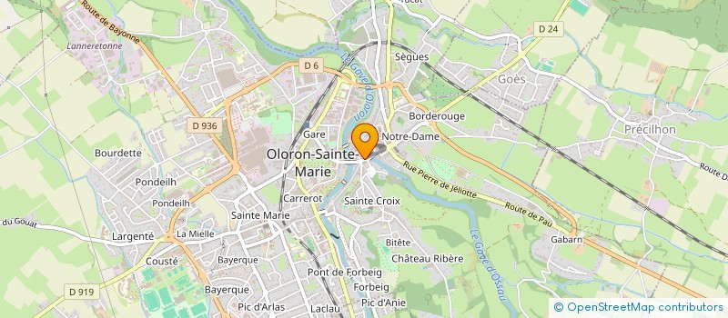 localisation de l'entreprise AUDITION MOREAUX DELMAS à OLORON-SAINTE-MARIE