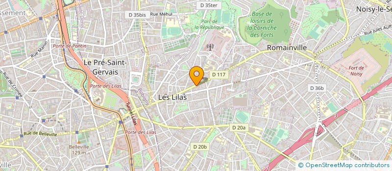 localisation de l'entreprise AUDITION O2N à LES LILAS