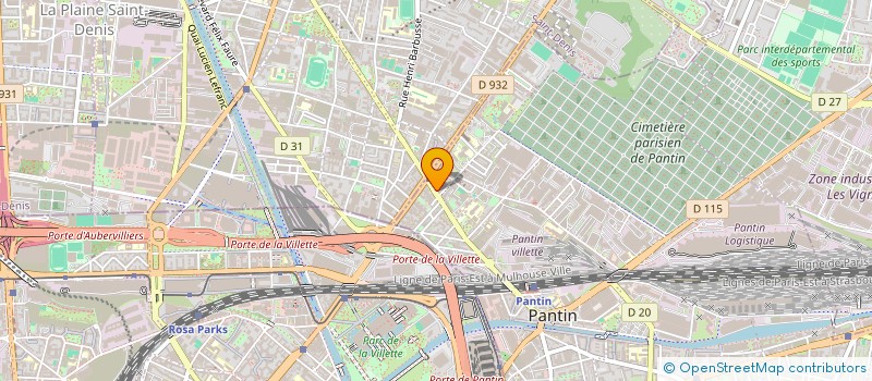 localisation de l'entreprise AUDITION PANTIN  BOBIGNY