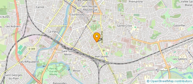 localisation de l'entreprise AUDITION POTHELUNE  LE MANS