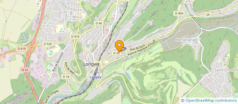 localisation de l'entreprise AUDITION SAINT LOUIS  HERSERANGE