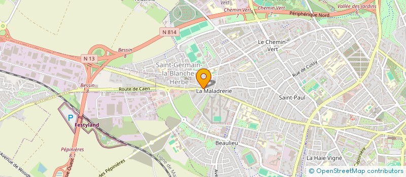 localisation de l'entreprise AUDITION SALAUN à CAEN