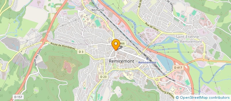 localisation de l'entreprise AUDITION TOURBIER à REMIREMONT