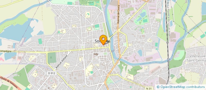 localisation de l'entreprise AUDITION TRIBUT VERJUS à SOISSONS