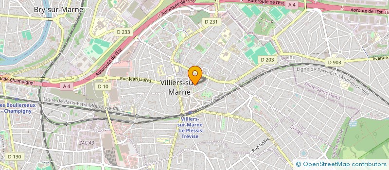 localisation de l'entreprise AUDITION VILLIERS  VILLIERS-SUR-MARNE