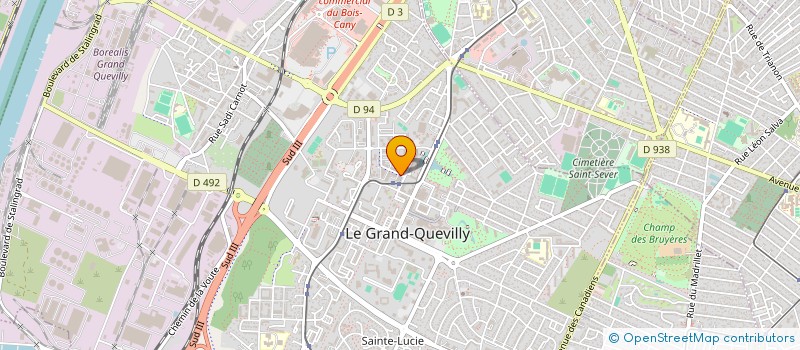 localisation de l'entreprise AUDITION YAN LANSOY  LE GRAND-QUEVILLY