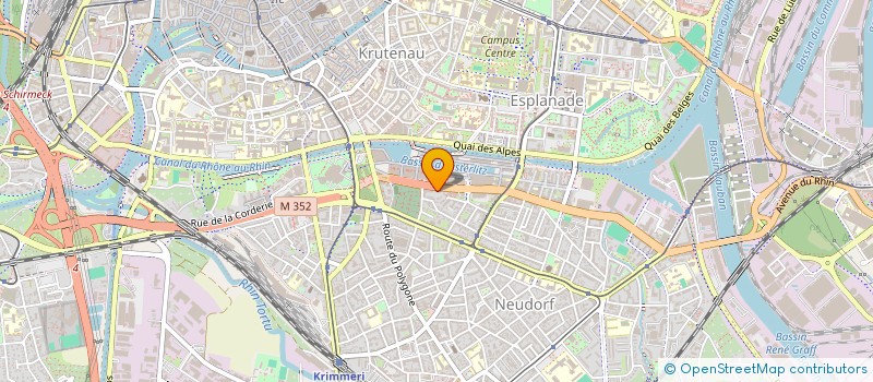 localisation de l'entreprise AUDITORIA à STRASBOURG