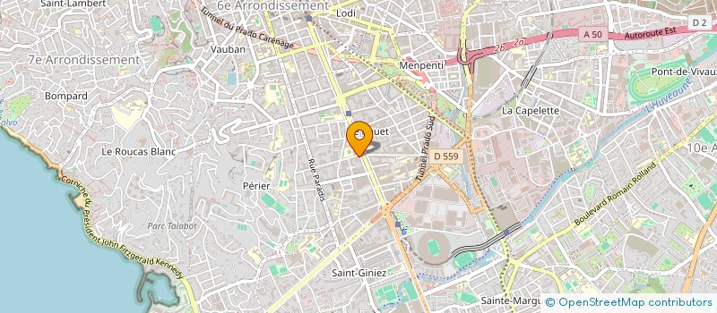 localisation de l'entreprise AUDITOV à MARSEILLE