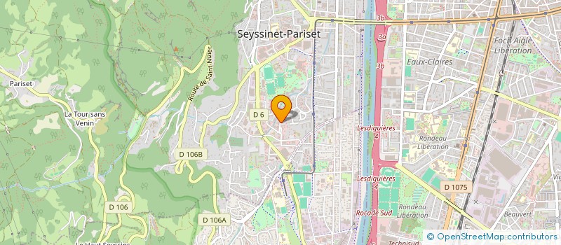 localisation de l'entreprise AUDITS ASSOCIES à SEYSSINET-PARISET