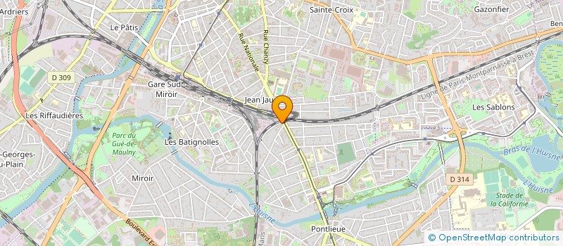 localisation de l'entreprise AUDITS BATIMENTS SARTHOIS à LE MANS
