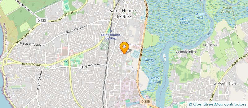 localisation de l'entreprise AUDITS DIAGNOSTICS VENDEE  SAINT-HILAIRE-DE-RIEZ