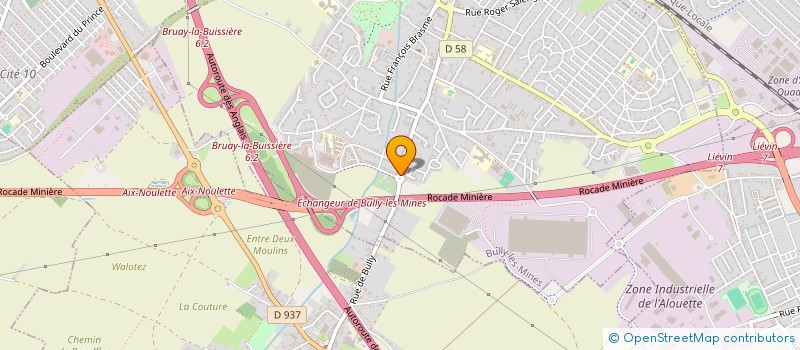 localisation de l'entreprise AUDITS ET FORMATIONS EN SECURITE NORD  BULLY-LES-MINES