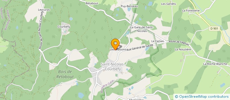 localisation de l'entreprise AUDITS EXPERTISES MOREAU à BUSSIERE-GALANT