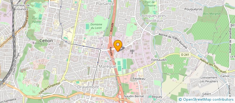 localisation de l'entreprise AUDIUM INVEST  ARTIGUES-PRES-BORDEAUX