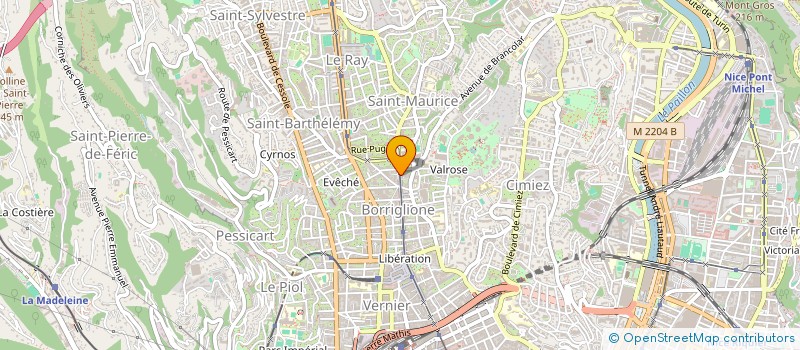 localisation de l'entreprise AUDIVIA à NICE