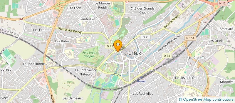 localisation de l'entreprise AUDIVISION à DREUX
