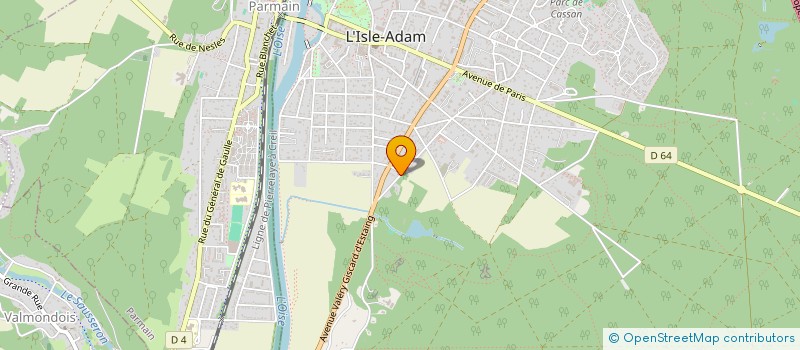 localisation de l'entreprise AUDJEN  ISLE ADAM