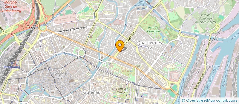 localisation de l'entreprise AUDOFIC à STRASBOURG