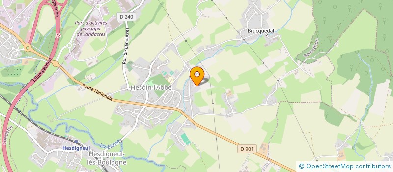 localisation de l'entreprise AUDOFROID à HESDIN-L'ABBE