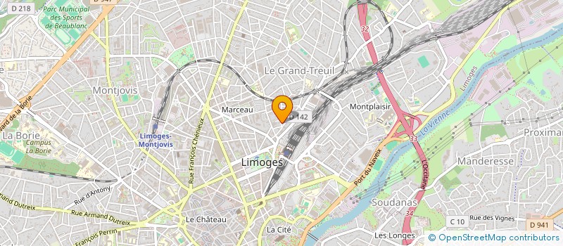 localisation de l'entreprise AUDOIS & ALLEUIL EDITIONS à LIMOGES