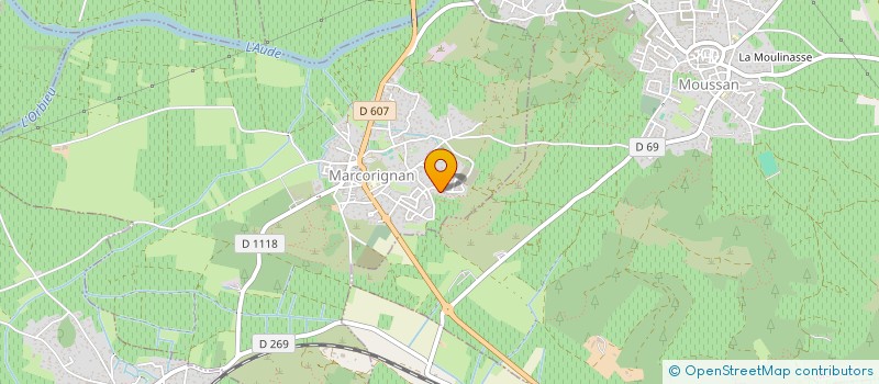 localisation de l'entreprise AUDOIS CONSTRUCTION  MARCORIGNAN