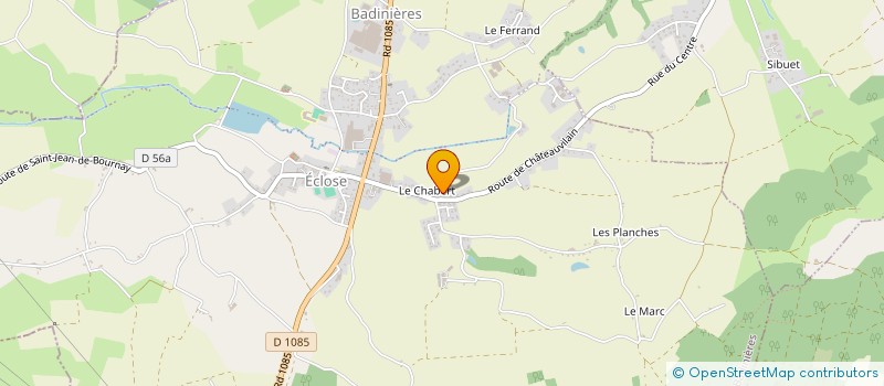 localisation de l'entreprise AUDOLIA  ECLOSE-BADINIERES