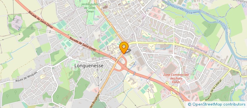 localisation de l'entreprise AUDOLYS BIOLOGIE  LONGUENESSE