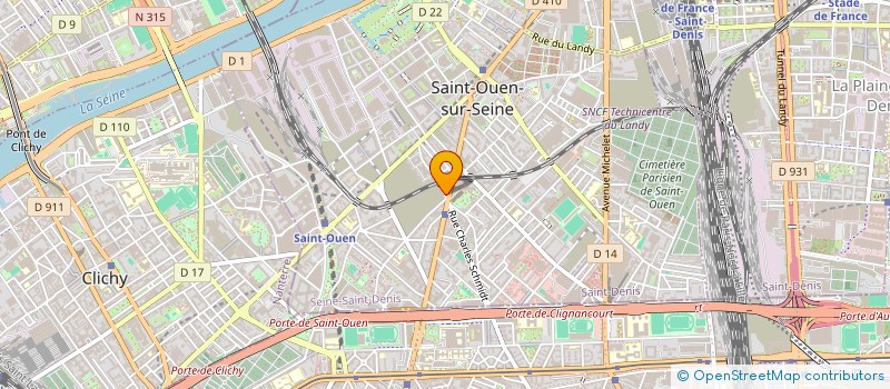 localisation de l'entreprise AUDONIE à SAINT-OUEN-SUR-SEINE