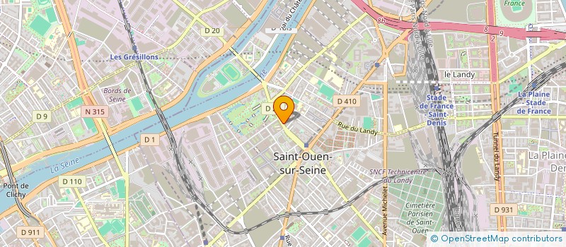 localisation de l'entreprise AUDONIENNE PRESTIGE CARS à SAINT-OUEN-SUR-SEINE