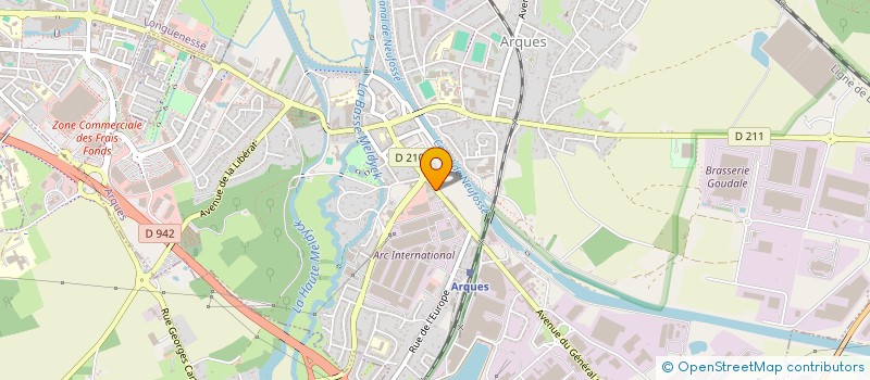localisation de l'entreprise AUDOPTICA à ARQUES
