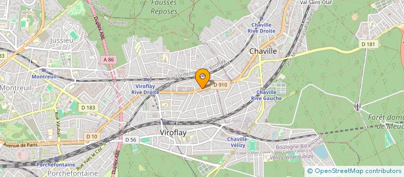 localisation de l'entreprise AUDOUARD à VIROFLAY