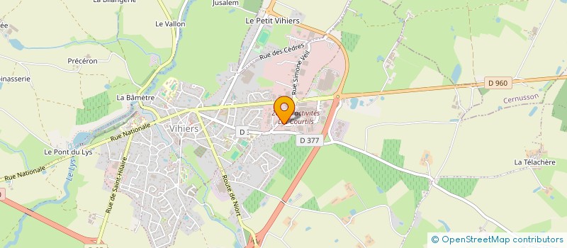 localisation de l'entreprise AUDOUARD VOYAGES à LYS-HAUT-LAYON