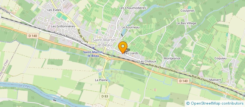 localisation de l'entreprise AUDOUARDCWA  SAINT-MARTIN-LE-BEAU