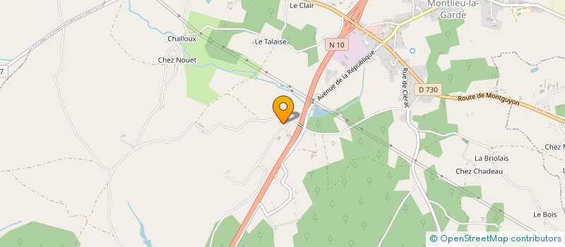 localisation de l'entreprise AUDOUBERT-MERRAINS à MONTLIEU-LA-GARDE