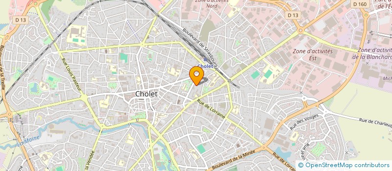 localisation de l'entreprise AUDOUIN INGENIERIE à CHOLET