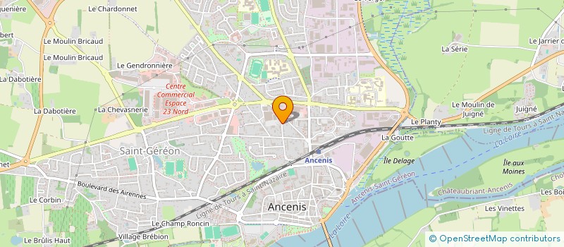 localisation de l'entreprise AUDOUIN SABRINA à ANCENIS-SAINT-GEREON