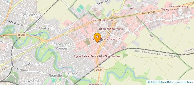 localisation de l'entreprise AUDOUIT CMC à NIORT